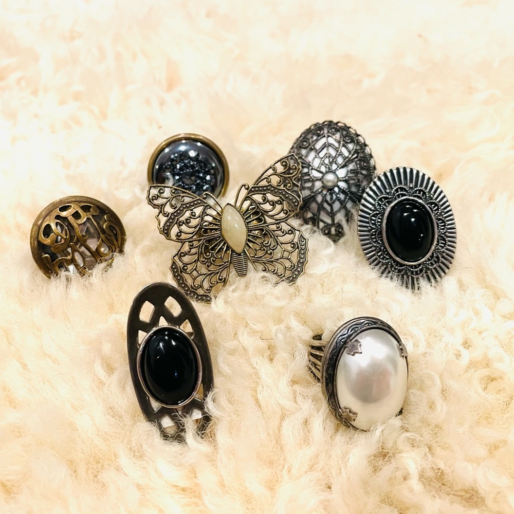 Jan Michaels rings. 5 pcs for one bundled price. Free shipping!! #6 and #5 sold